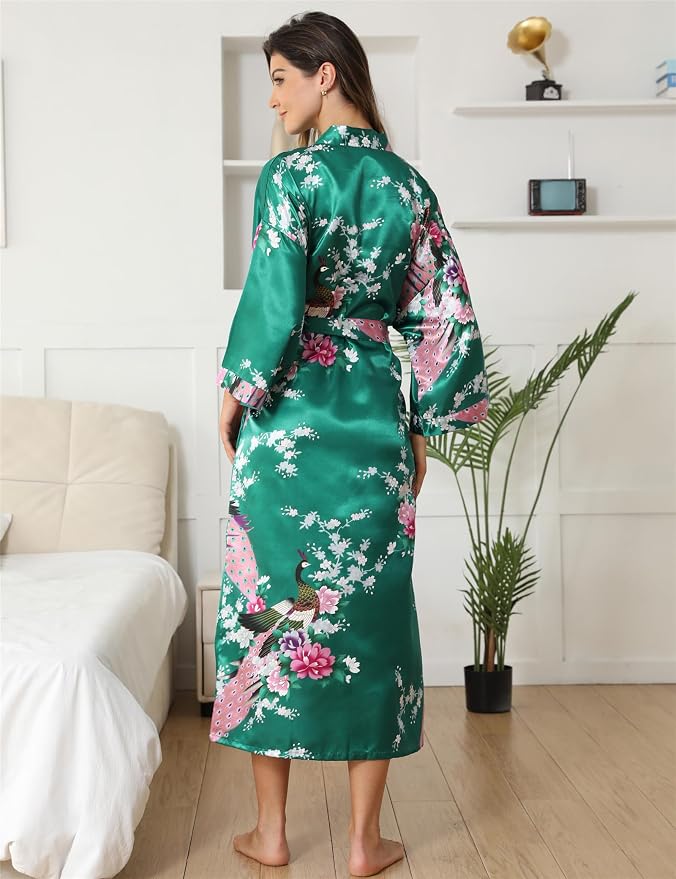 Peacock Floral Dark Green