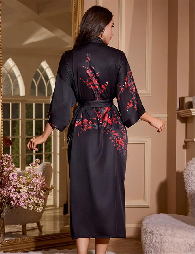 Black With Red Plum
