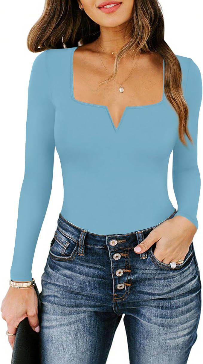 D-sky Blue Long Sleeve