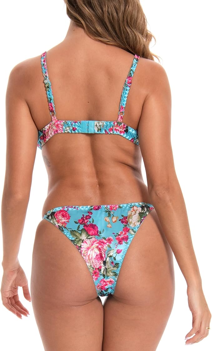 Turquoise Pink Floral