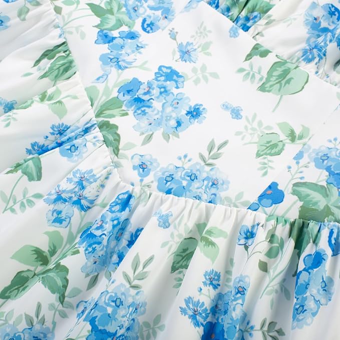 Blue Green Floral