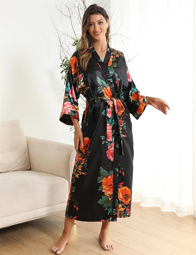 Rose Floral Black