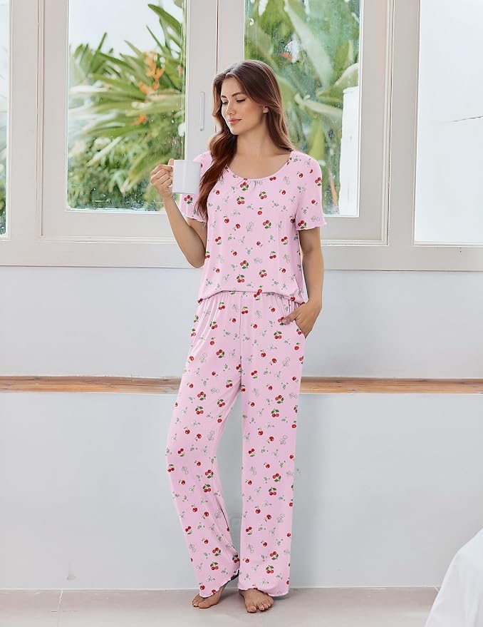 Cherry and Flowers