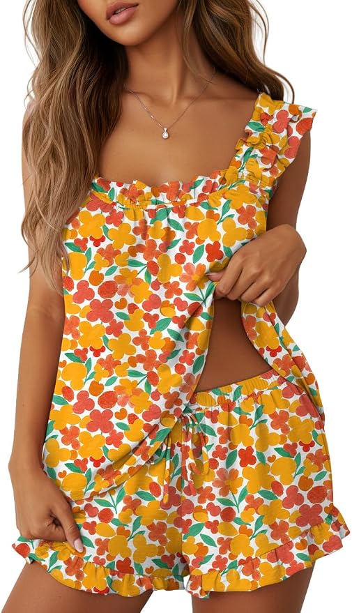Floral Yellow Red