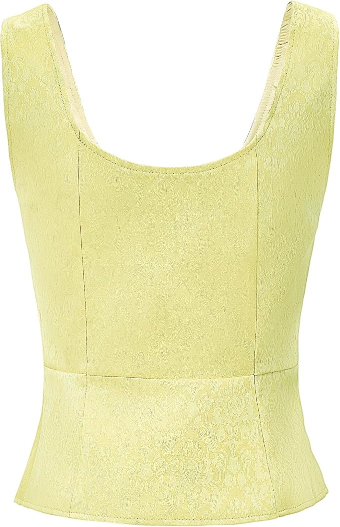 Jacquard Yellow Corset