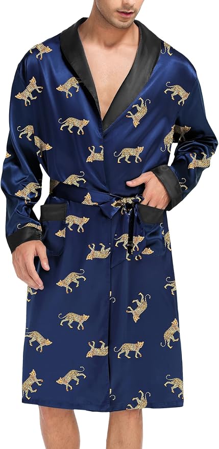 Navy Blue Leopard