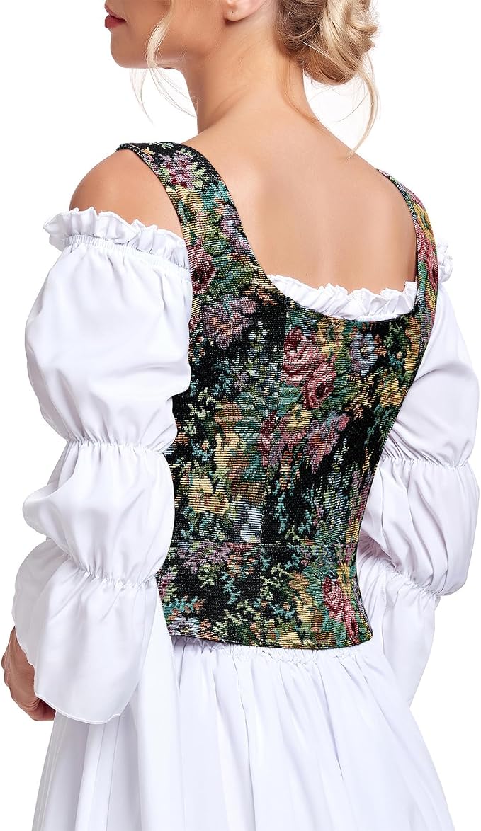Black Floral Corset