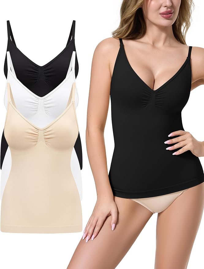 Ruched-black/White/Nude 3pk