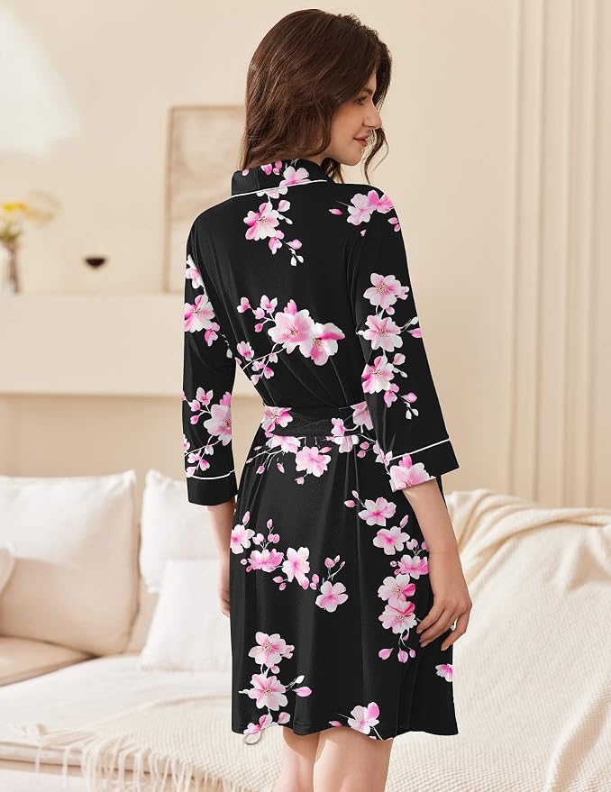Black Pink Flowers