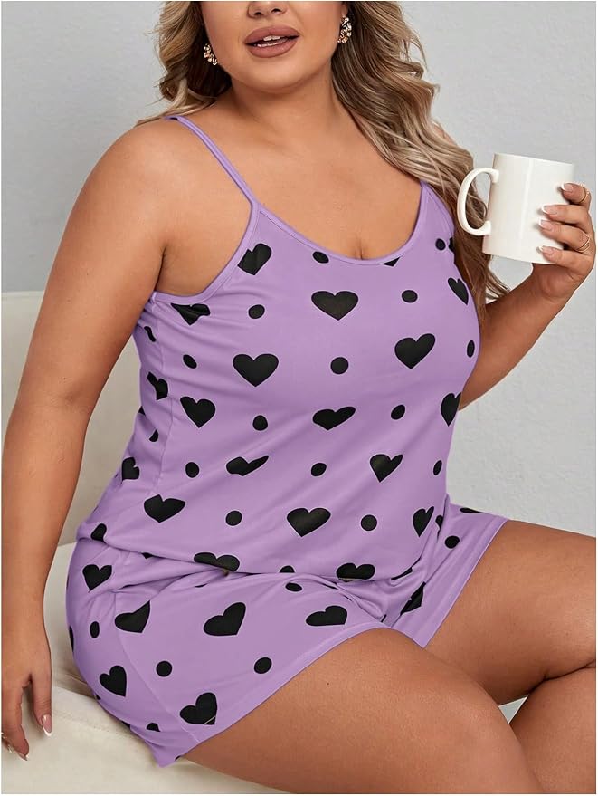 Mauve Purple Heart Print