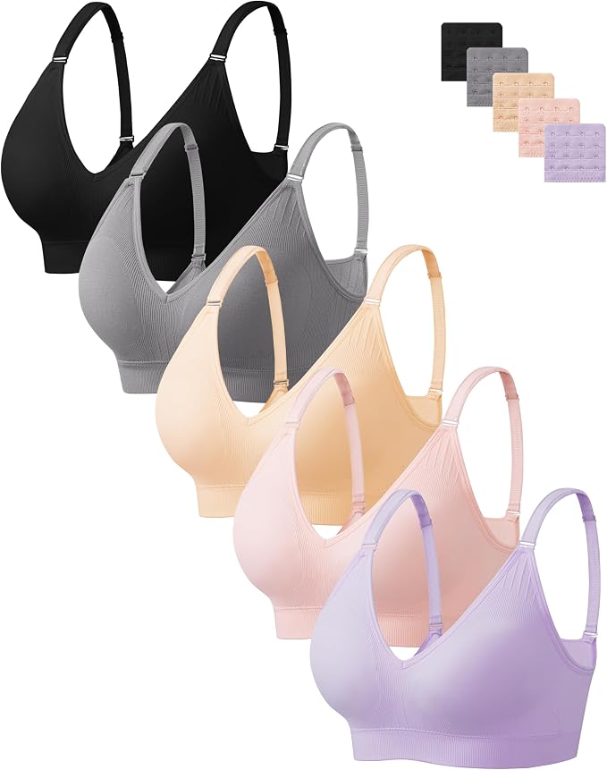 5pack(black/Grey/Purple/Nude/Pink)