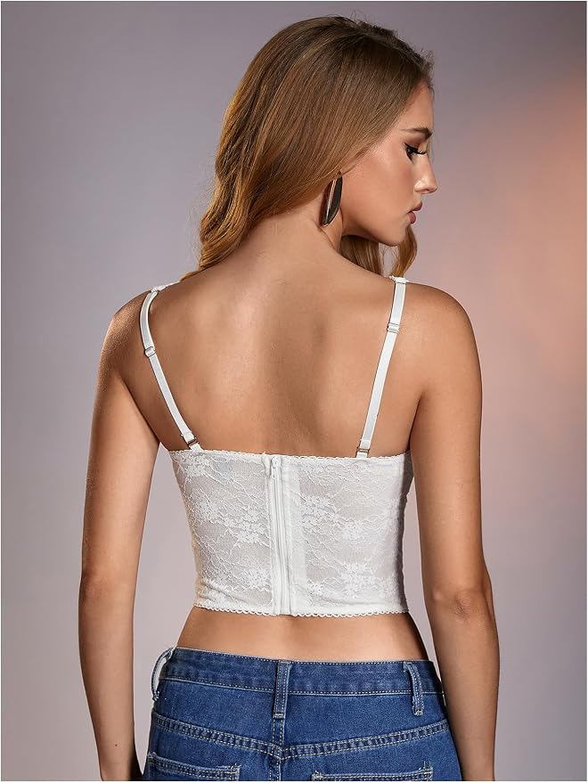 White Black Bra