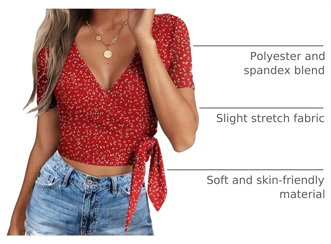 204-red Floral