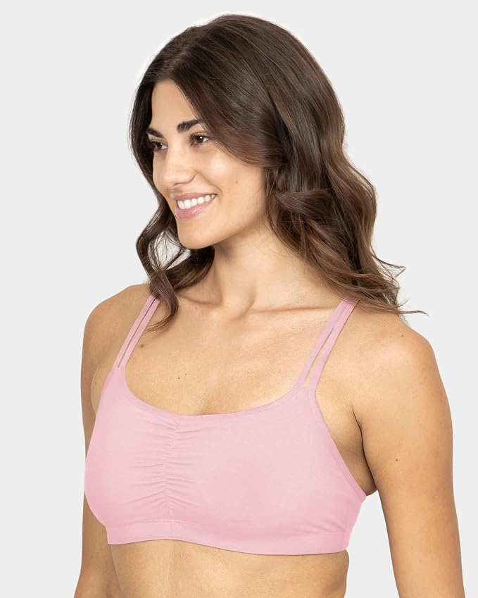 Blushing Rose/Skinny Stripe/White