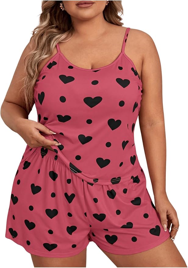 Rose Red Heart Print