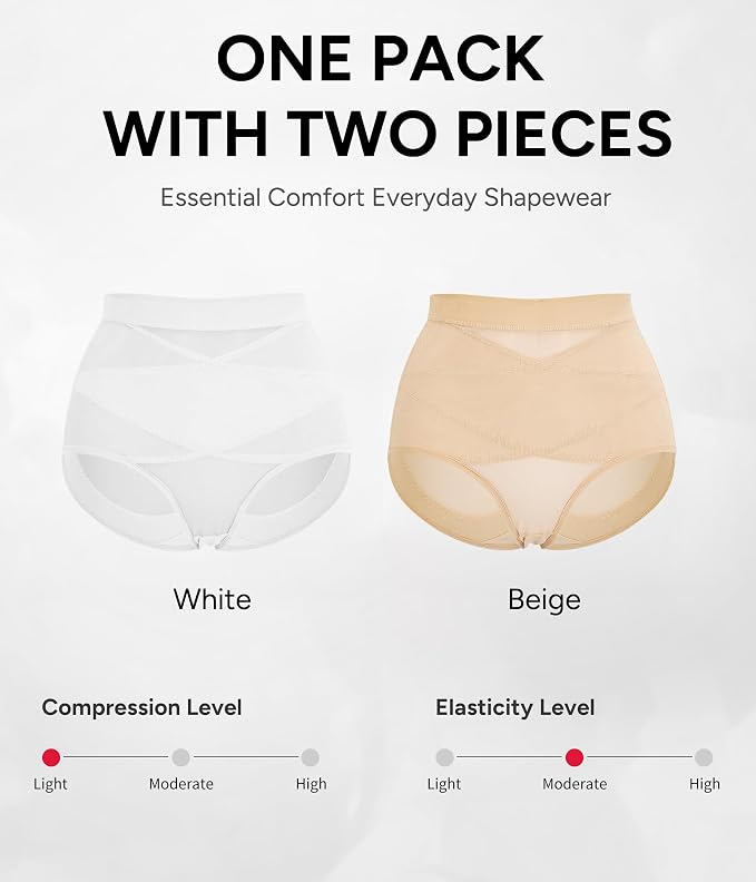 Beige/White 2pk
