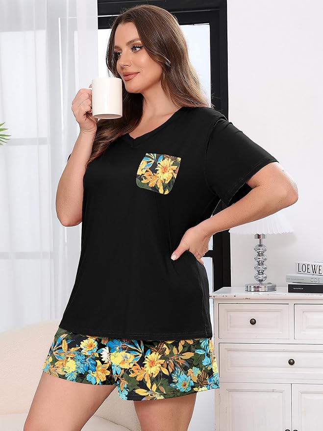 Yellow Blue Floral