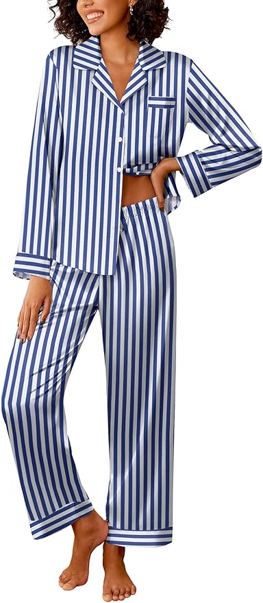 Navy White Stripe
