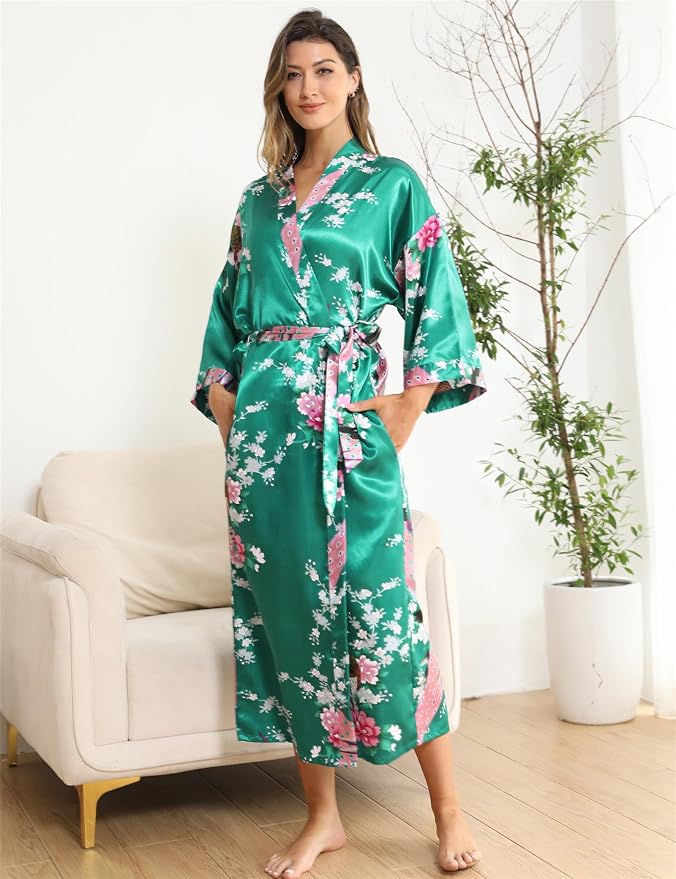 Peacock Floral Dark Green