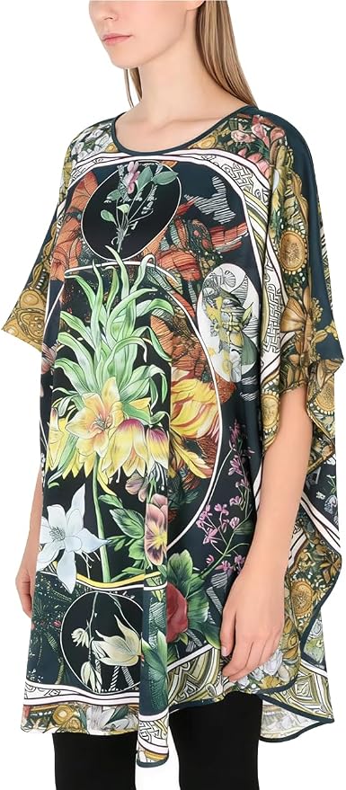 Black Hundred Flowers Pattern
