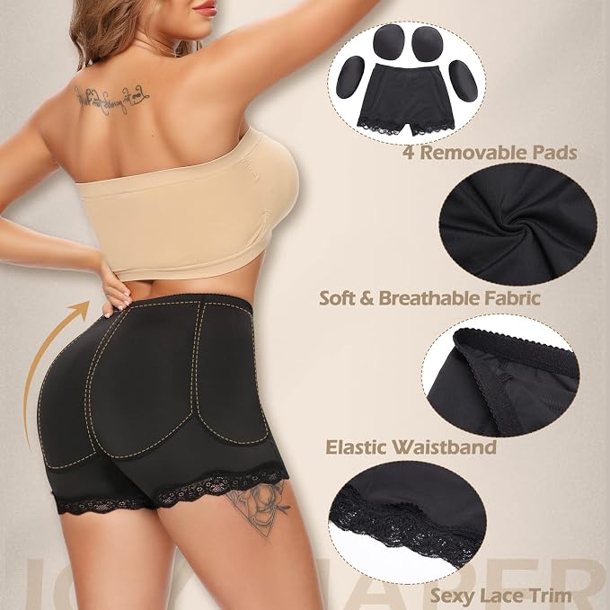 #2 Black (2 Butt Pads + 2 Hip Pads)