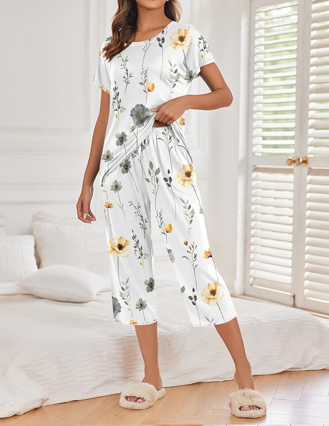 White Flowers Print