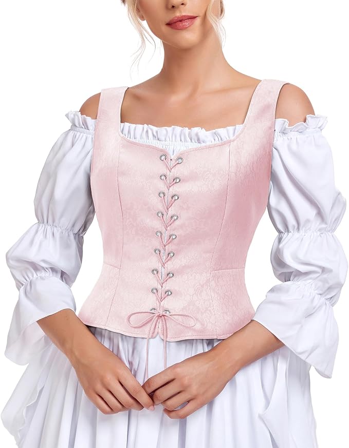 Jacquard Pink Corset