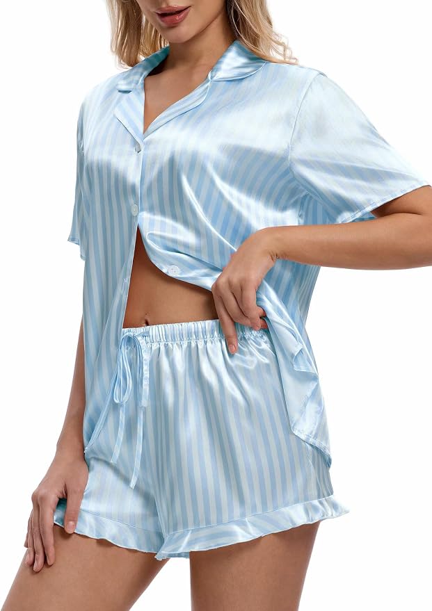 Striped Blue