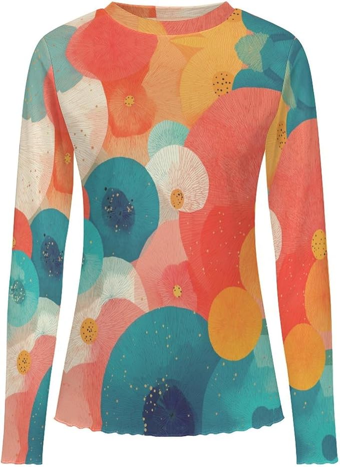 Orange Green Print