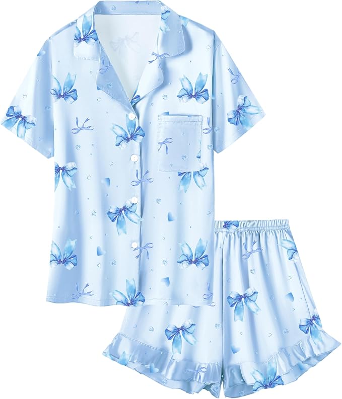 Bow Heart Blue