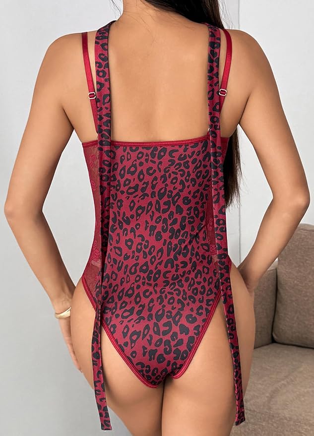 Wine Red Leopard