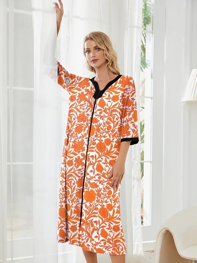 Orange Floral