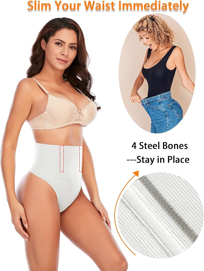 01# White-mid Waisted(has Boning)