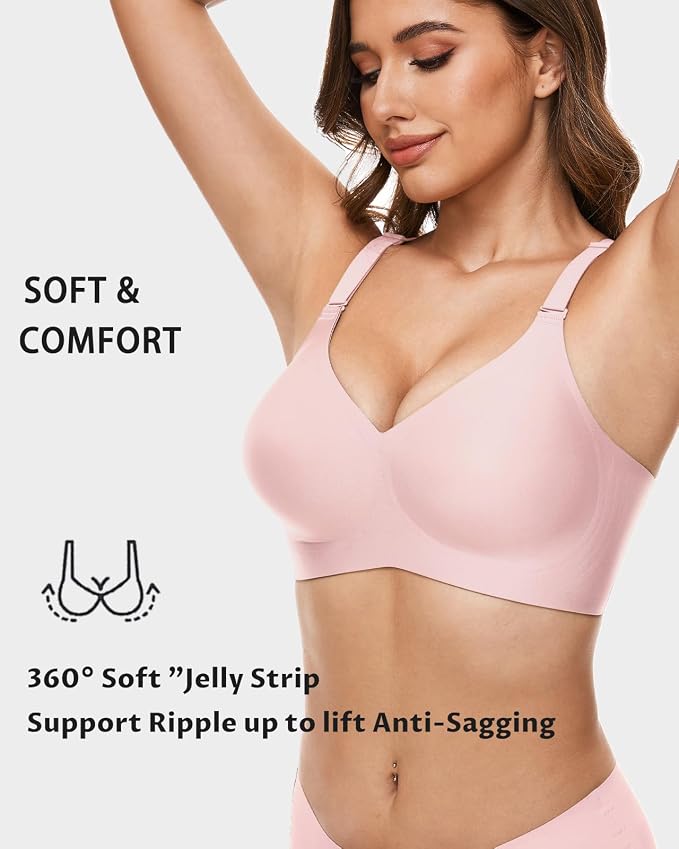 V Neck-pale Pink