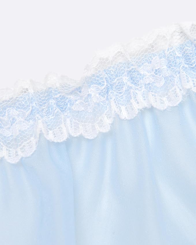 Baby Blue - White