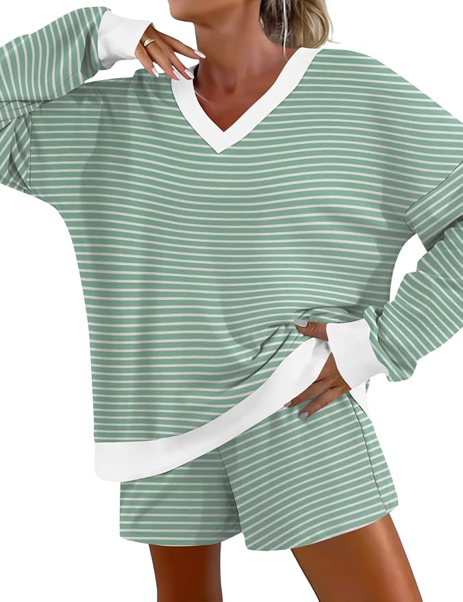 Green White Stripes