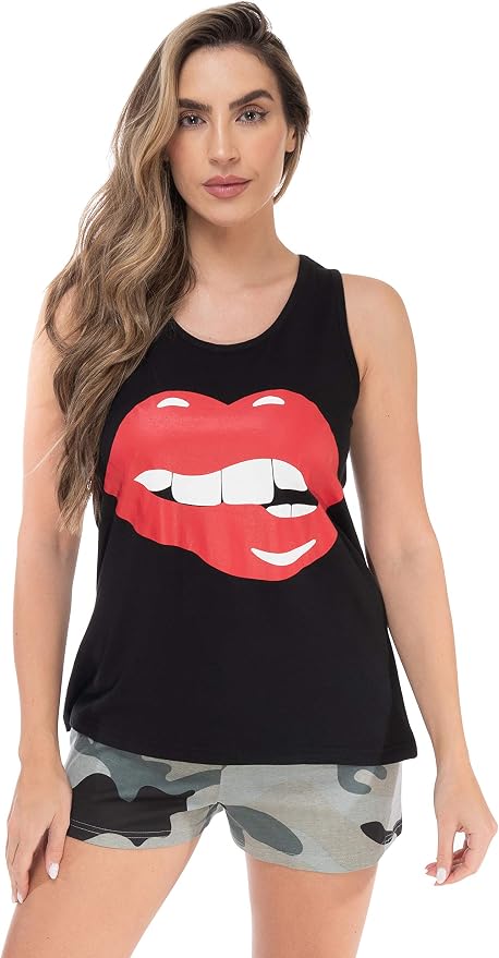 Black - Red Lips