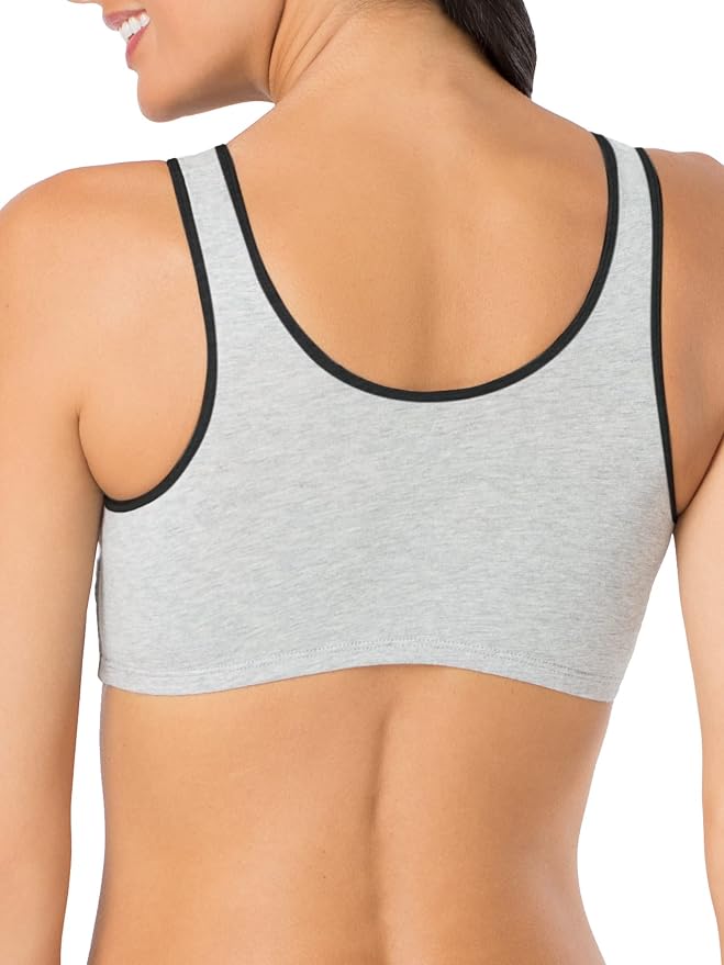 Heather Grey With Black/White/Black