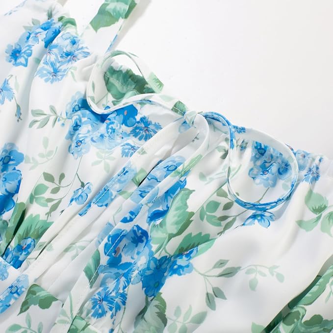 Blue Green Floral