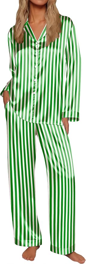 Green White Stripe