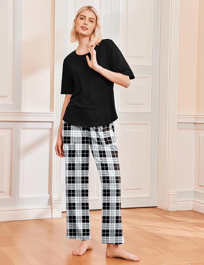 Rose Plaid/Black Plaid