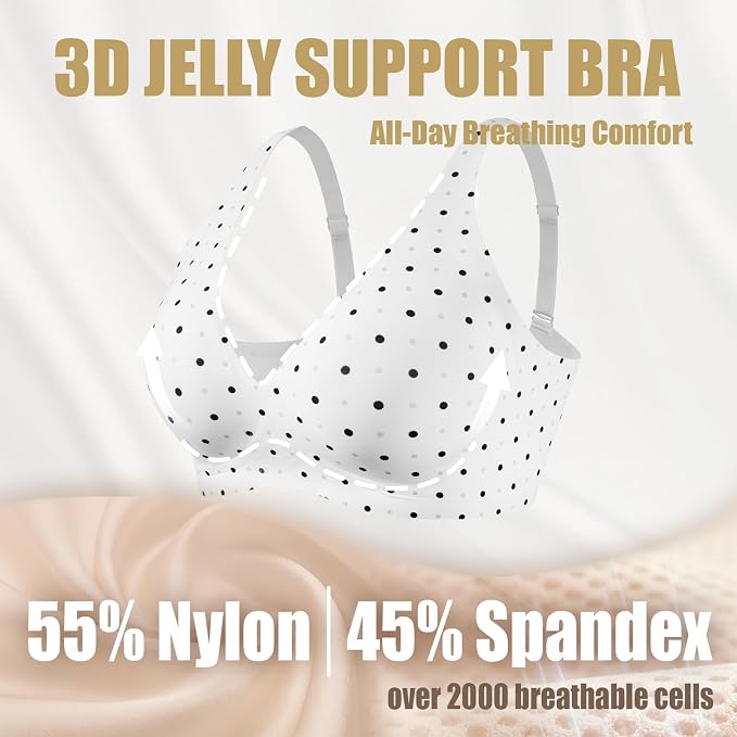 Dense White Polka Dot