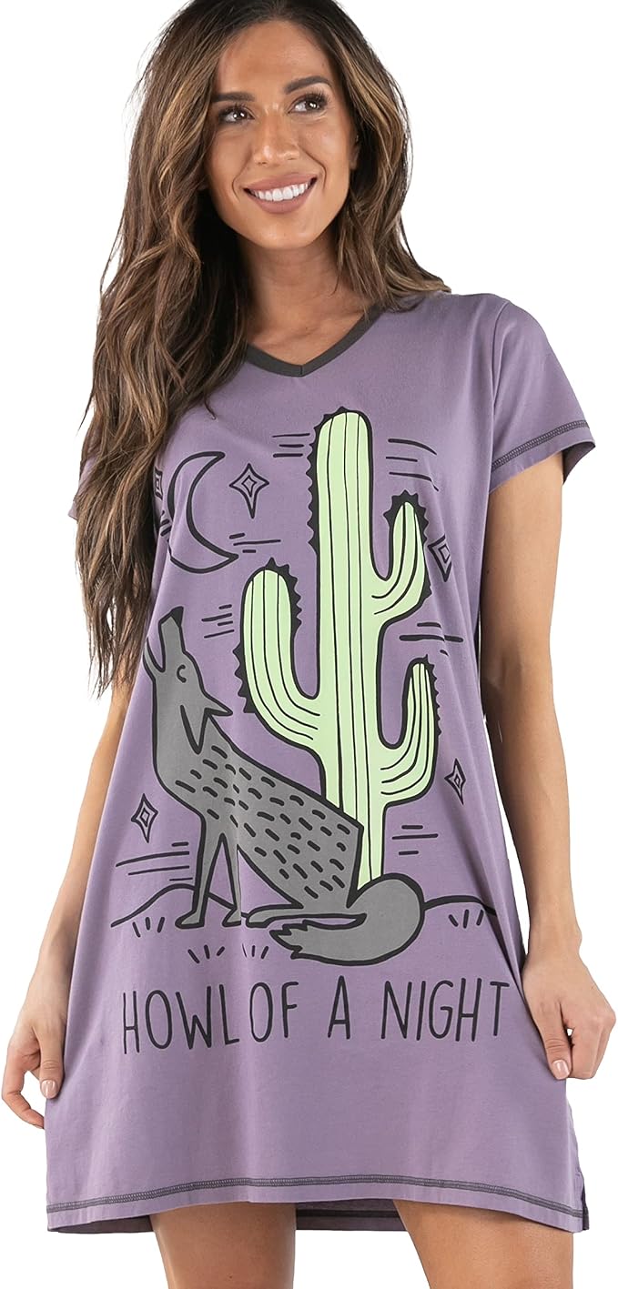 Howl of Night Purple Nightshirt