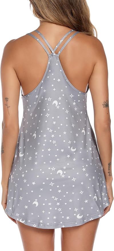 Grey Star Print