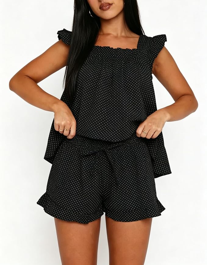 Frill Black Dot