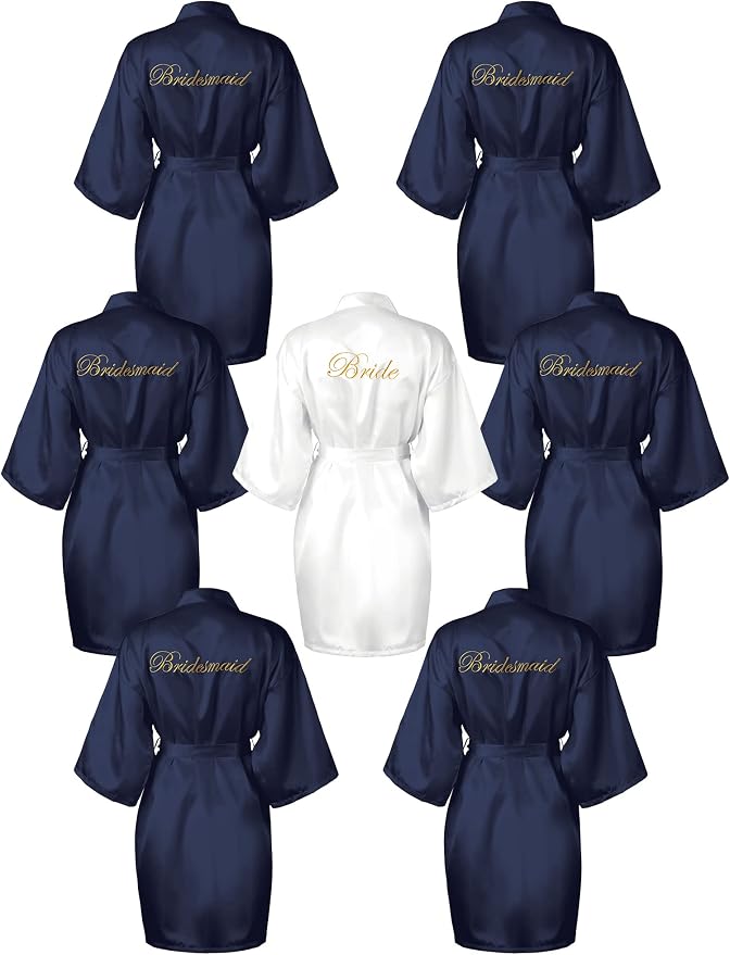 Navy Blue, White