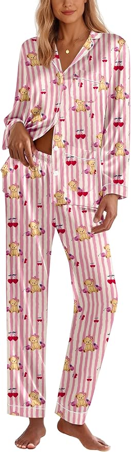 Teddy Cherry Striped