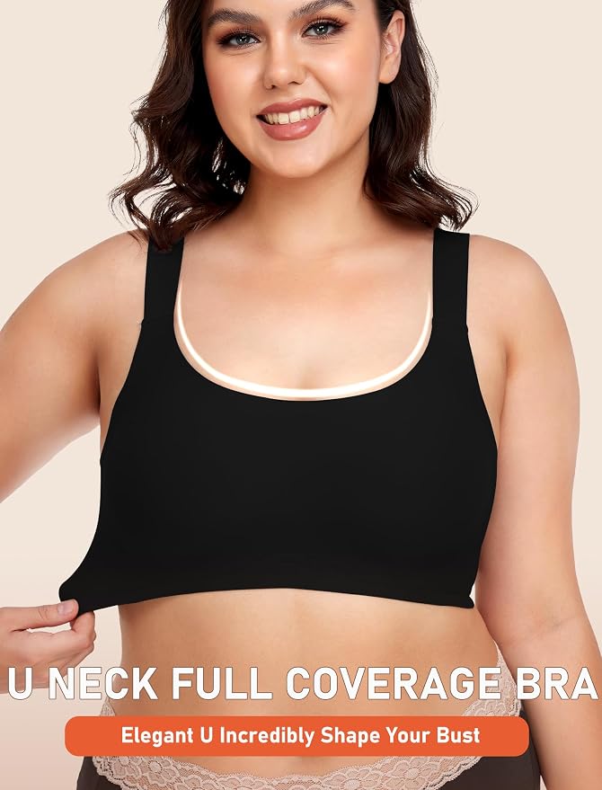 U Neck - Black/Beige