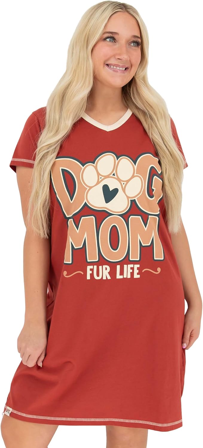 Dog Mom Fur Life Nightshirt