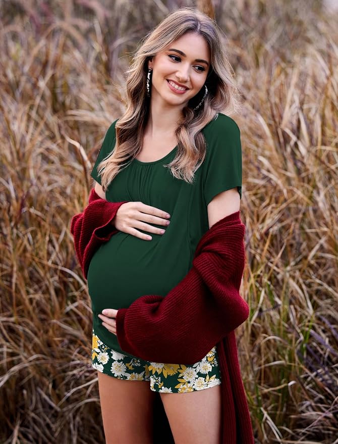 A Floral Dark Green